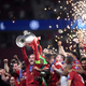 Liverpool lifts the Champions League trophy